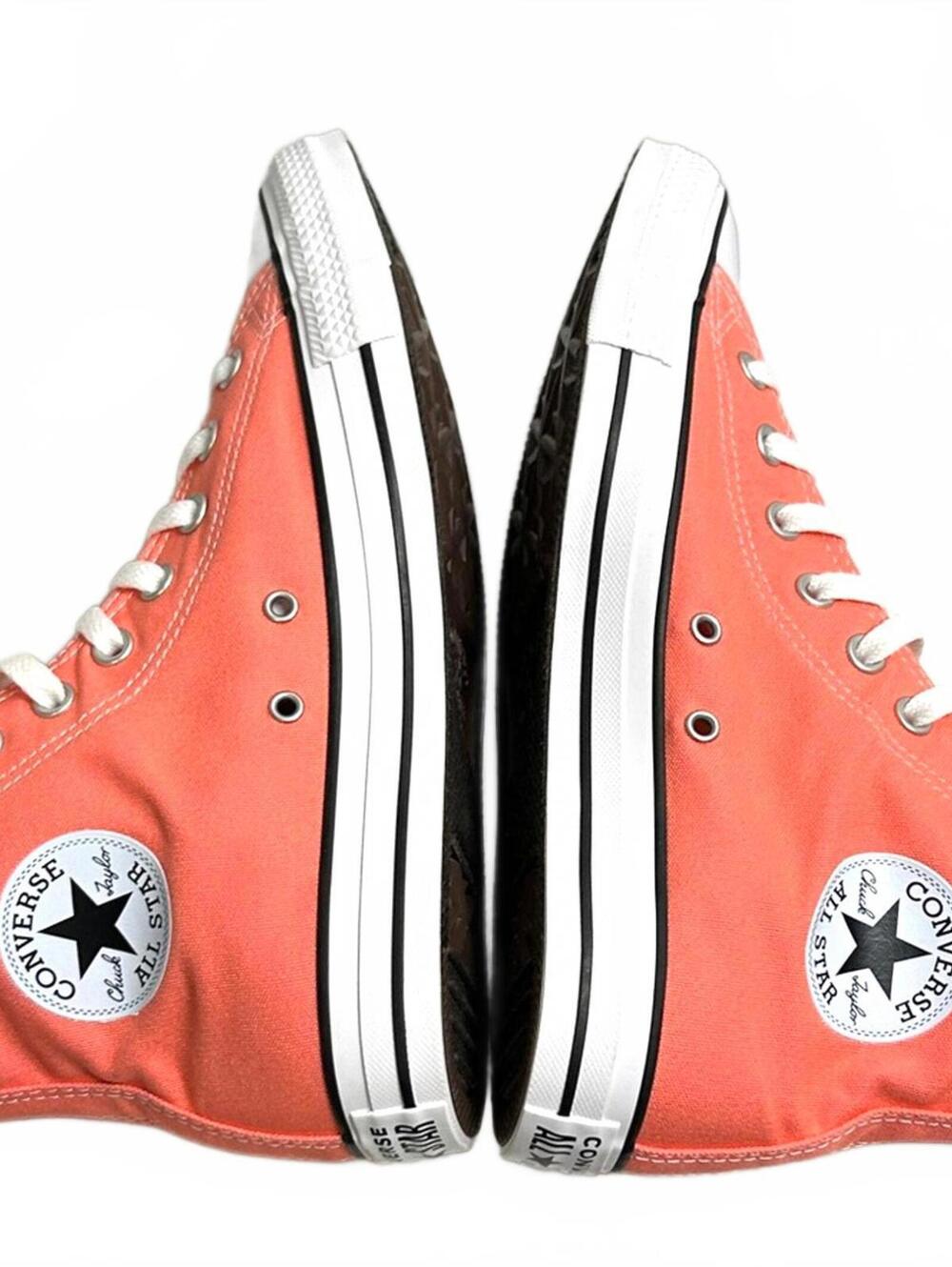 Converse Chuck Taylor “Illist Pink” Coral / Orange Hi-Tops A09471F Mens 8 | NEW